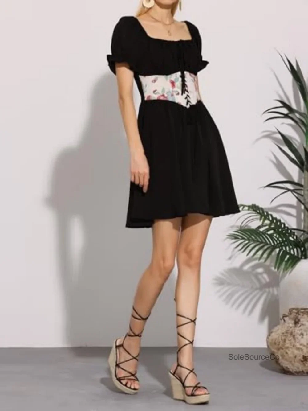 Platform Espadrille Wedges Lace Up Snake Print Strappy Sandals